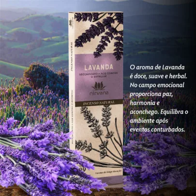 Incenso Natural Nirvana de Lavanda Destaque