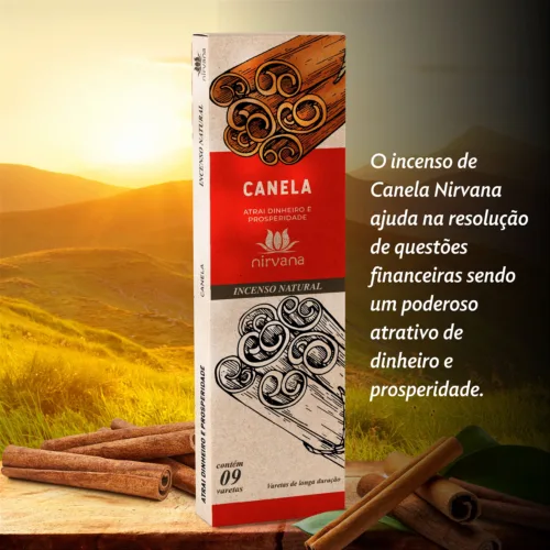 Incenso Natural de Canela Nirvana Destaque